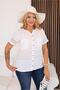 Plus Size Embroidered Linen Shirt - 5