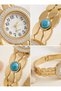 316L Stone Detailed Steel Watch Model Women's Bracelet - 2