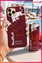 Cherry Rotten the Peach Edition Patterned Velvet Inside Silicone Case for iPhone 12 Pro Max