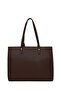Women's Brown Printed Classic Shoulder Bag Wb500012Sb - 3