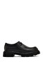 Women's Black Lace-Up Thick-Soled Masculine Shoes Wf190004Dv