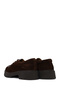 Women's Brown Lace-Up Thick-Soled Suede Leather Casual Shoes Af200015Ds - 6