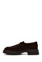 Women's Brown Lace-Up Thick-Soled Suede Leather Casual Shoes Af200015Ds - 3