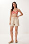Muslin Shorts with Pockets Lmx0011 Cream