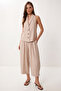Linen Vest Trousers Set Lby0062 Cream