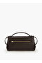 Monogram Print Satchel Bag with Strap Handle - 6