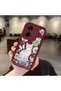 Xiaomi Poco M6 4g Compatible Case Camera Protective Cat Case Maroon Lover Couple Silicone Phone Case