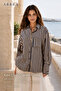 Women's Thick Striped Oversize Shirt - 2