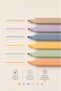 Square Type Highlighter Pen - Highlighter - 6 Colors - Soft Pastel - 2