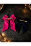 Set of 2 Large Bowknot Automatic Hair Clips for Women and Children, Patterned Solid Color Hair Clips - 2