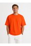 Black - Orange White - Orange 2-Pack Men's Oversize T-Shirt - 4