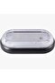 Wall light unit, black body, 30 watts, oval