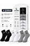 Men's 12-Piece Underwear Set Cotton 6 Boxers 6 Socks Multi-Pack - Black - Navy Blue - Gray - White - 3
