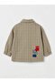 Boy's Beige Plaid Jacket & Pants Set - 4