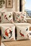 Double Fish Patterned 4-Piece Throw Pillow Cover Set