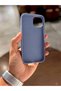 Lilac Phone Case Compatible with iPhone 15 Premium Matte Silicone Cover Dirt and Stain Resistant Wipeable Surface Camera Protected Stylish and Minimalist Design Daily Use Case - 3
