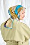 Twill Silk Scarf Mid-Century Morcivert - 4