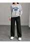 New York Ny Printed Women's Cropped Crewneck Bottom/Upper Track Suit Set