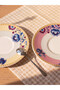 Quality Pieces from Çelebi Store Flower Printed 2-Person Porcelain Tea Cup Set - 2