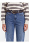 Timeless Clothing & Timeless Choices Women's Straight Fit Jeans with Belted Waist - 4