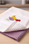 Set of 2 Cotton Waffle Kitchen and Drying Towels |   High Absorbency, Fast Drying |   45X70 cm - 2