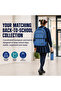 School Backpack + 400ml Bottle Set, (1 Blue -2 Pc) - 3