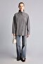 Regular Fit Asymmetrical Buttoned Wrinkled Textured Tunic I3865Ax26Au - 2