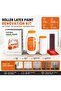 Metopets 500g Drum Paint Roller Refresh Kit, All-In-One Water-Based Wall Paint with Integrated Roller and Sandpaper, Easy-to-Use Painting Tool for Smooth Finish, Quick Drying and Home Improvement