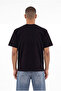 Men's Basic Relaxed Slim Cotton T-Shirt Black - 4