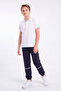 Boys' 3-Thread Stripe Knee Detailed Double Pocket Lace-Up Sweatpants - 2