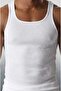 Men's White Cotton Camisole Undershirt 3 Pieces - 3