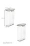 L-00895-2 Set of 2 Powder and Tablet Detergent Storage Box Containers – Kitchen Organizer Storage Container Transparent 2.5 Liters - 5