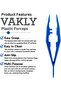 Plastic Forceps Tweezers [Pack of 10] Blue Disposable First Aid Pickup Grabbers with Finger Ridges, Serrated Tips and narrow points for Medical, Crafts, Lab and School Science Class