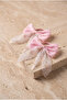 Girl's Tulle Bow Elastic Buckle Pink - 2