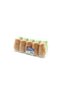 Salt Shaker Model Toothpick Holder - Transparent Glass - Colored Plastic Coating - 3