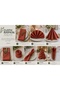 American Service, Set of 6 Special Stitched Duck Linen Fabric Napkins, Brick Color - 3
