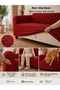 Premium Striped Red Sofa Cover – Non-Slip, Stylish and Modern Design - 3