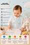 قطعتان (بدون أكمام) من مرايلات الأطفال القابلة للارتداء بتصميم أرنب راقصة الباليه - مرايلات أطفال مقاومة للماء بنمط البجعة للأنشطة والتغذية - 7
