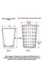 Acrylic Allegra Green 6-Piece Short Glass & Water Soft Drink Coffee Cup 400 ml (Not Glass) - 5