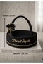 Gold Bride and Groom Engagement Promise Dowry Gift Basket Set - 7