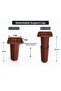 Brown Extendable Square Headed Hard Plastic Support Leg 13X20 cm Adjustable Furniture Leg - 5