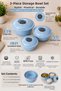 3-Piece Plastic Storage Container Set with Lids - Dough Fermentation Container (5Lt + 3.5Lt + 1.7Lt) - 2