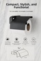 Premium F1 Model Black Covered Toilet Paper Hanger Stainless Steel Screw Mounting Wc Paper Holder 5 Years Warranty - 8