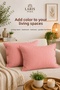 Striped Buttoned 2-Piece Pillowcase Cotton Decorative Pillowcase 50X70 cm 8 Color Options - 2