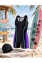 - Swimmer Swimsuit & Cap Set with Back Detail - 2