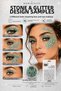 Glitter Eyeshadow Gel Eyeshadow Green Color and Decorative Stone Set - 2