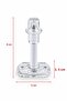 Door Stopper - Door Stopper - Plastic Transparent - Door Buffer with Fixing Screw 8 cm - 3