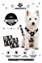 Chest Harness and Travel Strap Set with 2 Wooden Coasters as a Gift