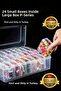P-Series Set of 24 Plastic Transparent Boxes – 24 Small Boxes Modular Storage, Organizer, Packing System - 6