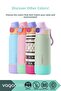 700ml New Collection Solid Color Stainless Steel Thermos With/Without Straw and Handle, Non-Slip Base - 6